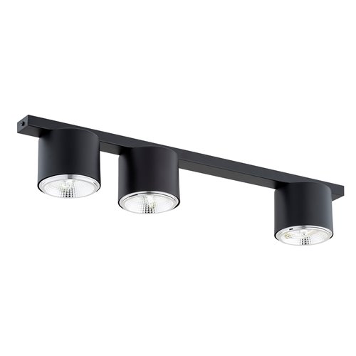 Lampa sufitowa NANO 3 BLACK nowoczesna, listwa, czarny