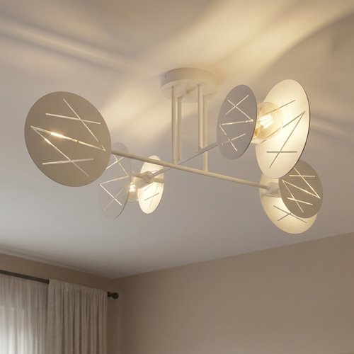 Lampa sufitowa FRICK 4 WH nowoczesna, biała, metal