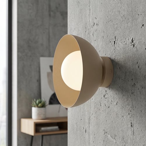 Kinkiet BIBI K1 MOKKA nowoczesny, beżowy, metal