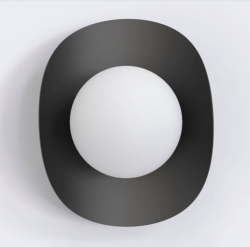 Kinkiet FIERO M K1 BLACK nowoczesny, czarny, metal