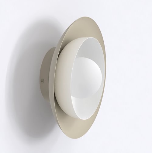 Kinkiet POPPI K1 MO WHITE nowoczesny, biały, metal