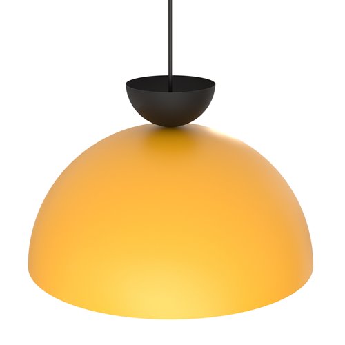 Lampa wisząca LUNARO 1L BL ORANGE loft, pomarańczowa, metal