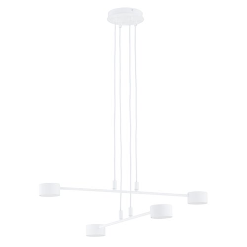 Lampa wisząca MODUS 4 WHITE biała, minimalistyczna, metal