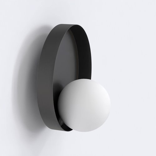 Kinkiet KIDO K1 BLACK nowoczesny, czarny, metal