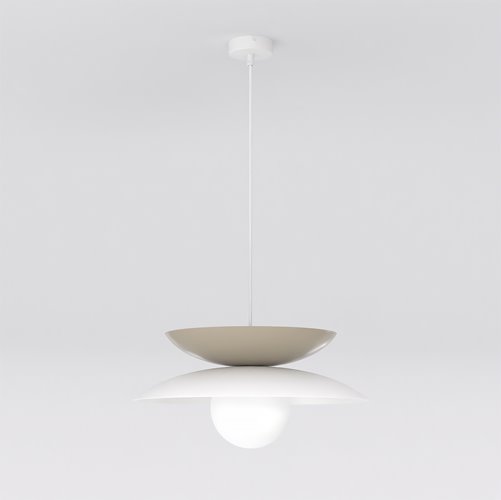 Lampa wisząca NAGOYA 1 WH MOKKA loft, japandi, metal