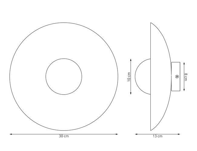 Kinkiet INSPO K1 WHITE nowoczesny, biały, metal