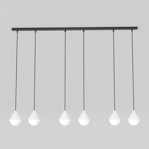 Lampa wisząca GIRO 6 PREM WHITE nowoczesna, biała, metal