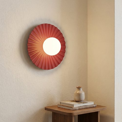 Kinkiet UMBRA M K1 BURGUNDY OPAL nowoczesny, metal, fala