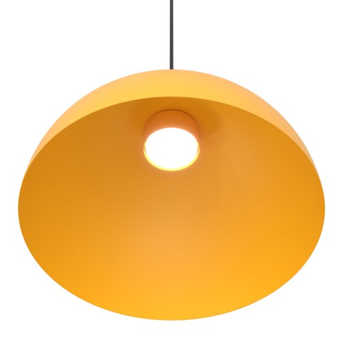 Lampa wisząca LUNARO 1L BL ORANGE loft, pomarańczowa, metal