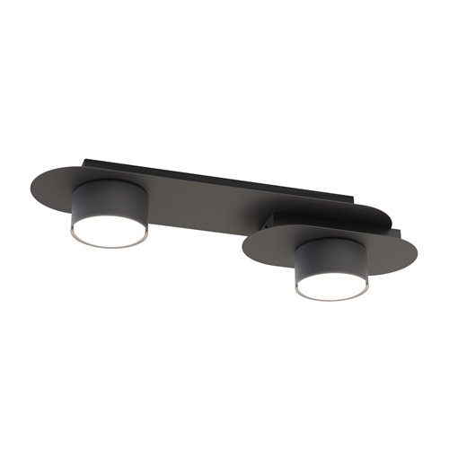 Lampa sufitowa STILO 2 BL BLACK plafon, czarna, metal, loft