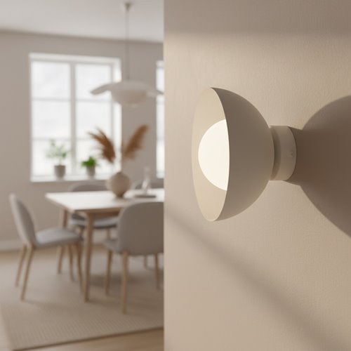 Kinkiet BIBI K1 WHITE nowoczesny, biały, metal