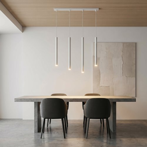 Lampa wisząca SELTER 4 WHITE nowoczesna, sople, biała
