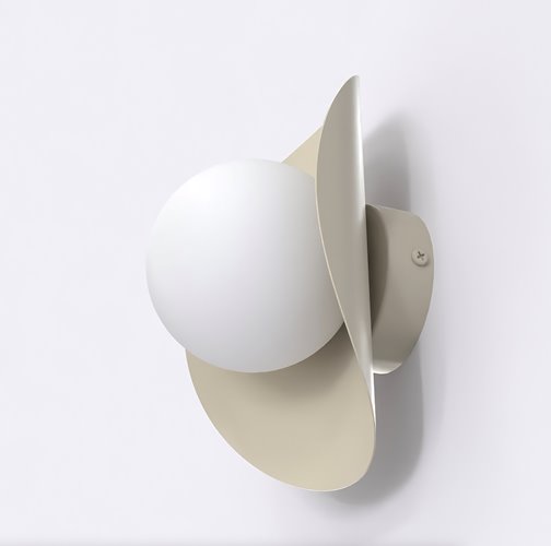 Kinkiet FIERO M K1 MOKKA nowoczesny, beżowy, metal