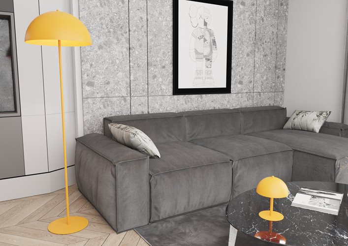 Lampa podłogowa MOGU LP1 OR ORANGE loft, pomarańczowa, metal