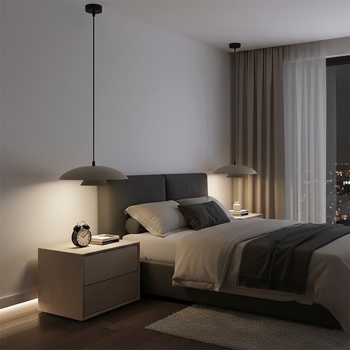 Lampa wisząca BABEL 1 MOKKA BL nowoczesna, beżowa, metal