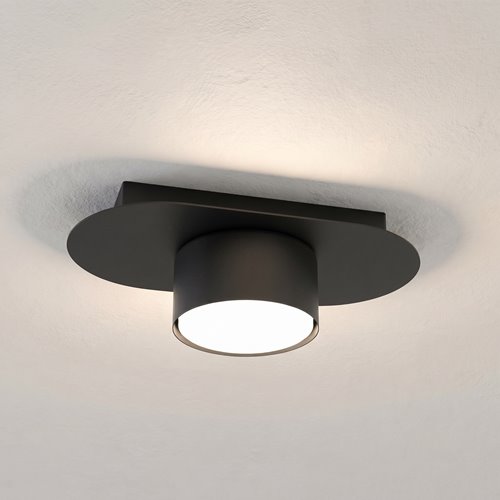 Lampa sufitowa STILO 1 BL BLACK plafon, czarna, metal, loft