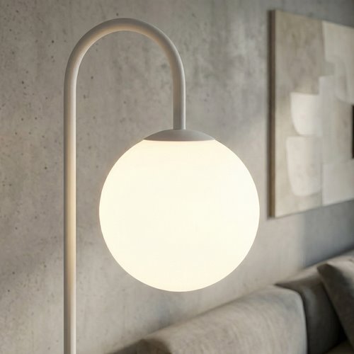 Lampa podłogowa FLOR LP1 BL GRAY nowoczesna, czarna, metal
