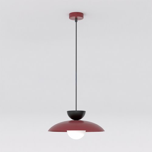 Lampa wisząca MULAN 1 BURGUND BL nowoczesna, metal