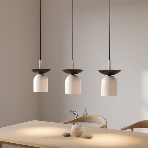 Lampa wisząca EGO 3 BL WHITE nowoczesna, biała, metal