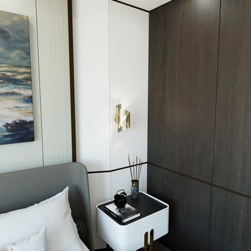 Kinkiet SPIRAL GOLD nowoczesny, minimalistyczny, złoty