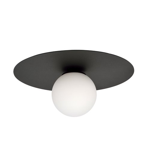 Lampa sufitowa SOLAR 1 BLACK/OPAL nowoczesna czarna/biała