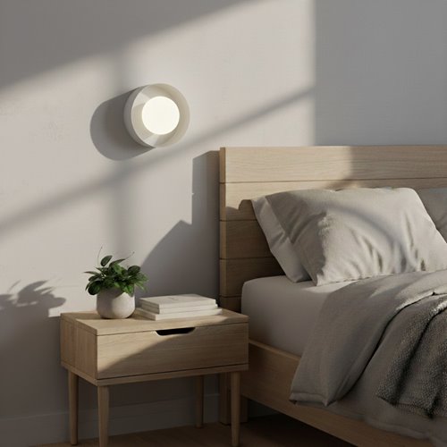 Kinkiet LULU K1 WHITE nowoczesny, biały, metal