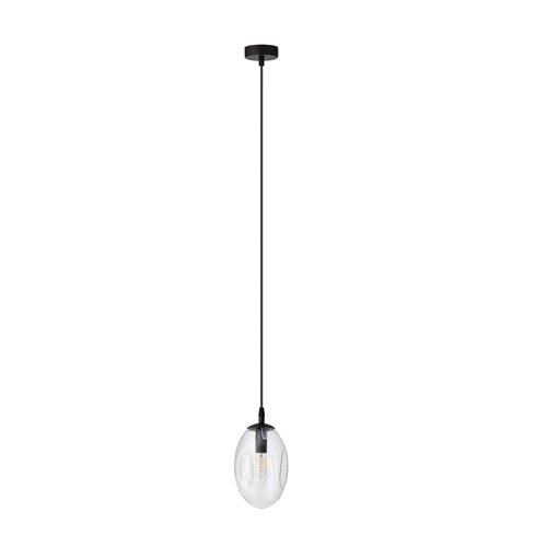 Lampa wisząca ASTRAL 1 BL TRANSPARENT czarny/transparent