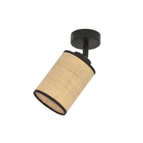 Lampa sufitowa YOGA 1 BLACK nowoczesna, boho, rattan