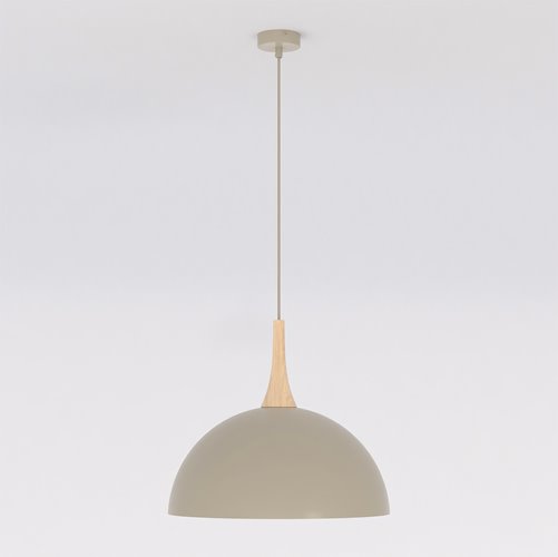 Lampa wisząca NAUTICA 1L MOKKA nowoczesna, beżowa, metal