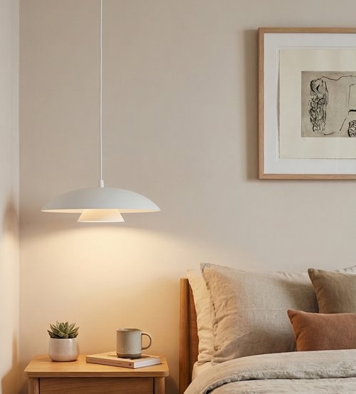 Lampa wisząca BABEL 1 WHITE nowoczesna, biała, metal