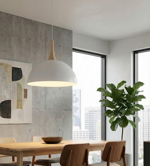 Lampa wisząca NAUTICA 1L WHITE nowoczesna, biała, metal