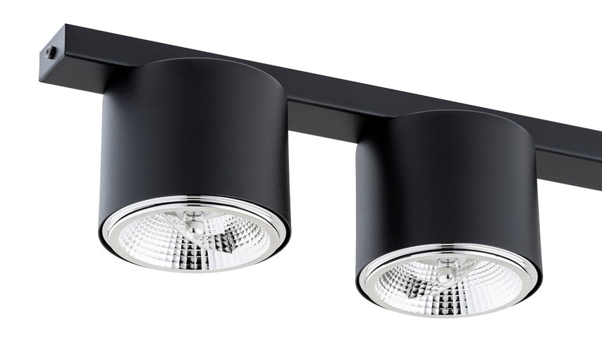 Lampa sufitowa NANO 3 BLACK nowoczesna, listwa, czarny