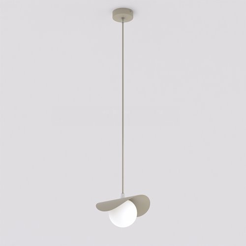 Lampa wisząca RITUAL 1S MOKKA nowoczesna, beżowa, metal