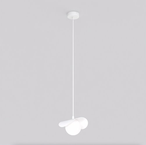 Lampa wisząca RITUAL 1S WHITE nowoczesna, biała, metal