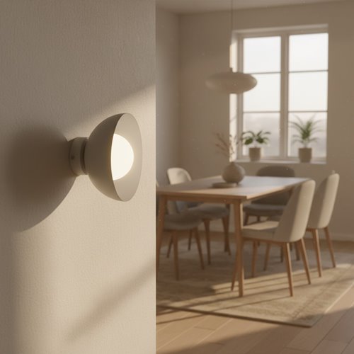 Kinkiet BIBI K1 MOKKA nowoczesny, beżowy, metal