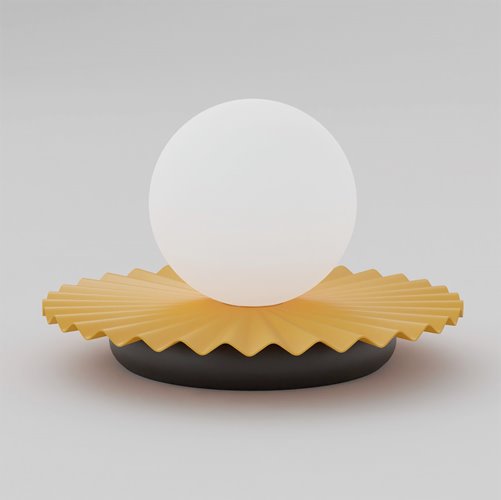 Lampka nocna UMBRA LN1 ORANGE metal, nowoczesna pomarańczowa