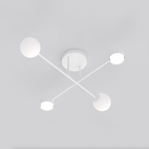 Lampa sufitowa HOLON 4 WHITE plafon, biała, metal