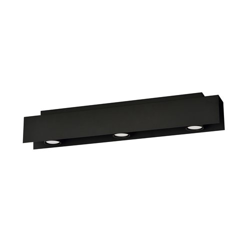 Lampa sufitowa KENNO 3 BLACK loft nowoczesna metalowa czarna
