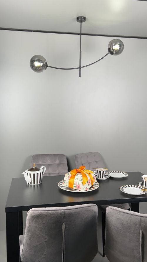 Lampa sufitowa HUNTER 2 BLACK/GRAFIT klosze czarna/grafit