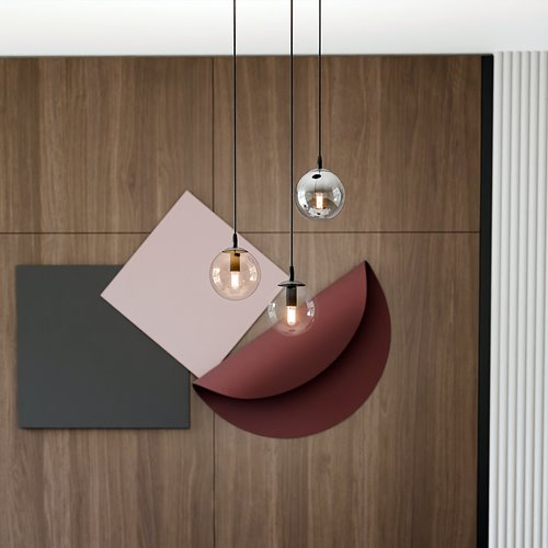 Lampa wisząca COSMO 3 BL PREMIUM MIX loft, klosze, kolor mix