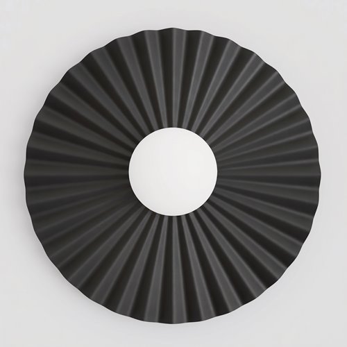 Kinkiet UMBRA L K1 BLACK OPAL nowoczesny, czarny, metal fala