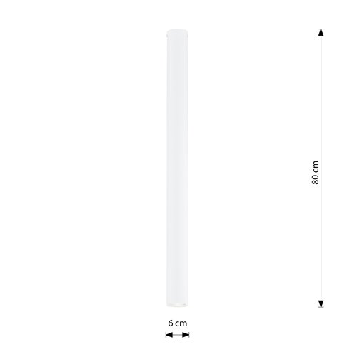 Lampa sufitowa TECNO 1XXL WHITE nowoczesna, spot, biała