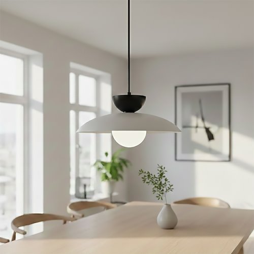 Lampa wisząca MULAN 1 GRAY BL nowoczesna, szara, metal