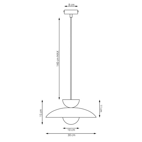 Lampa wisząca MULAN 1 MOKKA BL nowoczesna, beżowa, metal