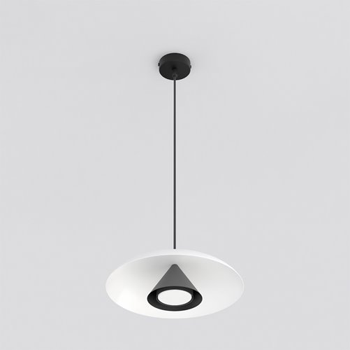 Lampa wisząca BABEL 1 WHITE BL nowoczesna, biała, metal