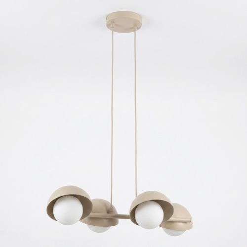 Lampa wisząca BOOM 4 MOKKA nowoczesna, beżowa, metal