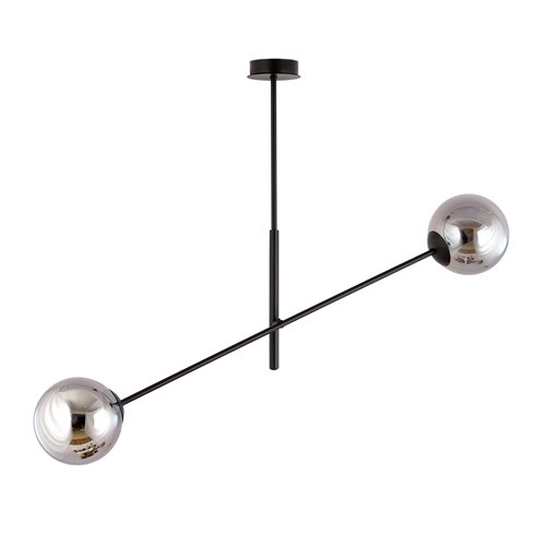 Żyrandol LINEAR 2 BLACK/GRAFIT minimalistyczny, loft, czarny