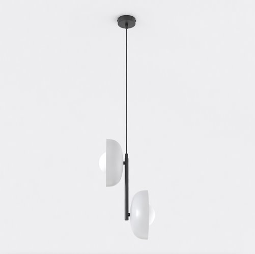 Lampa sufitowa VANILA 2 BL GRAY loft, szara, metal