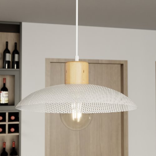 Lampa wisząca KOBE 1 WHITE unikatowy, japandi, skandynawski