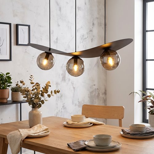 Lampa wisząca AURA 3 BL GRAFIT nowoczesna i oryginalna